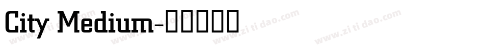 City Medium字体转换